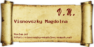 Visnovszky Magdolna névjegykártya